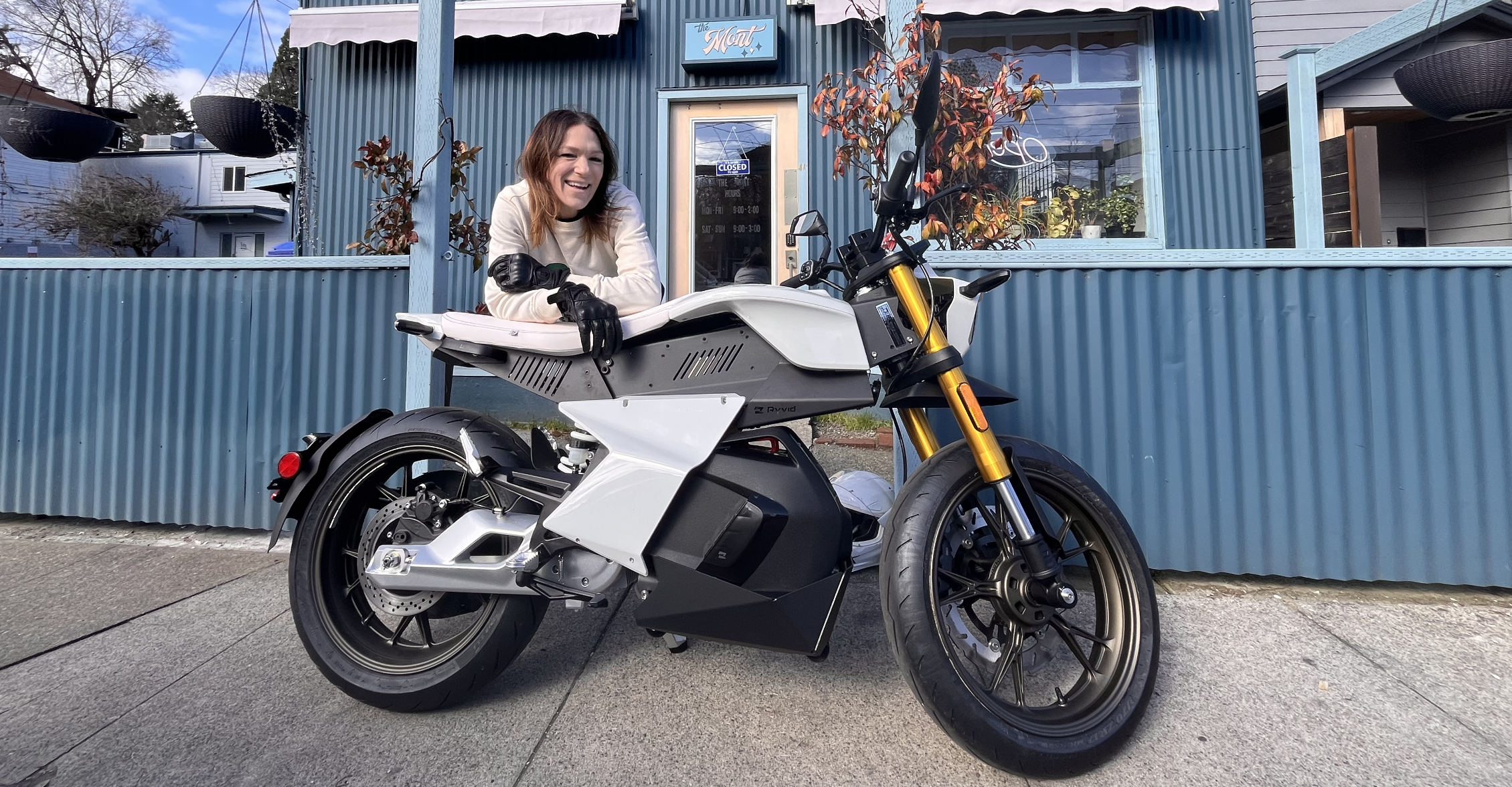 Emily George: Female Business Owner, Entrepreneur, Two-Wheeled Enthusiast, and Early Adopter of Ryvid's All-Electric Motorcycle, The Anthem